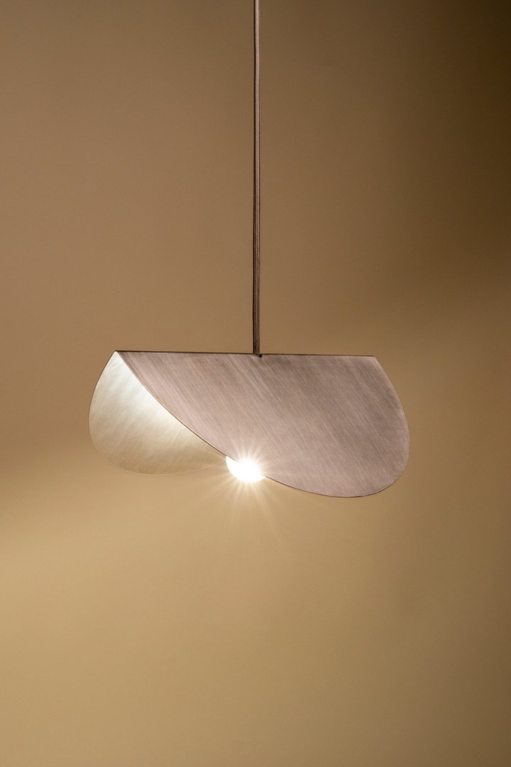 Contemporary Collectible Design Stainless Steel Hanging Lamp Metal lighting