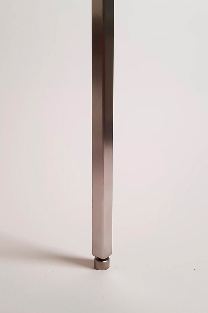 Unique, Custom-Made Contemporary Design Stainless Steel Table, Contemporary Collectible Design Adjustable feet