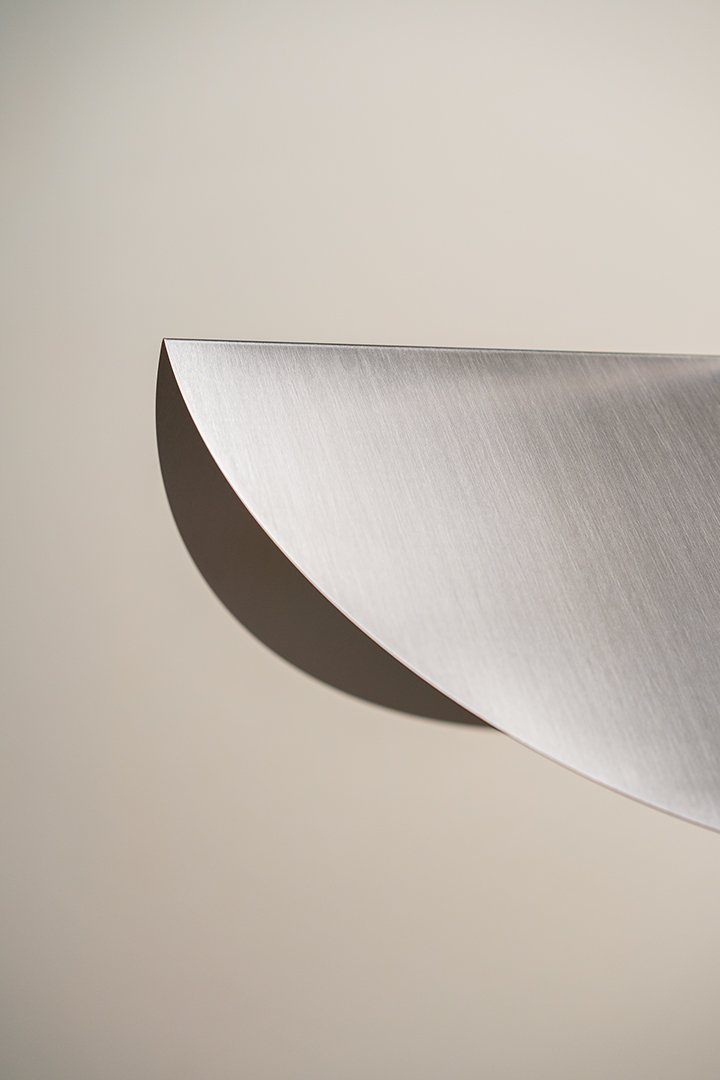 Metal-Pendant-Lamp Modern Hanging Lamp in Stainless Steel Metal