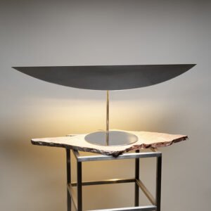 Contemporary Design Mirror Polish Stainless Steel Desk Lamp Metal Lighting