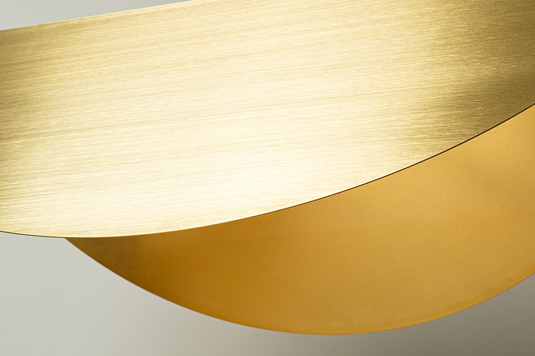 Polished Brass Lamp Golden Yellow Color