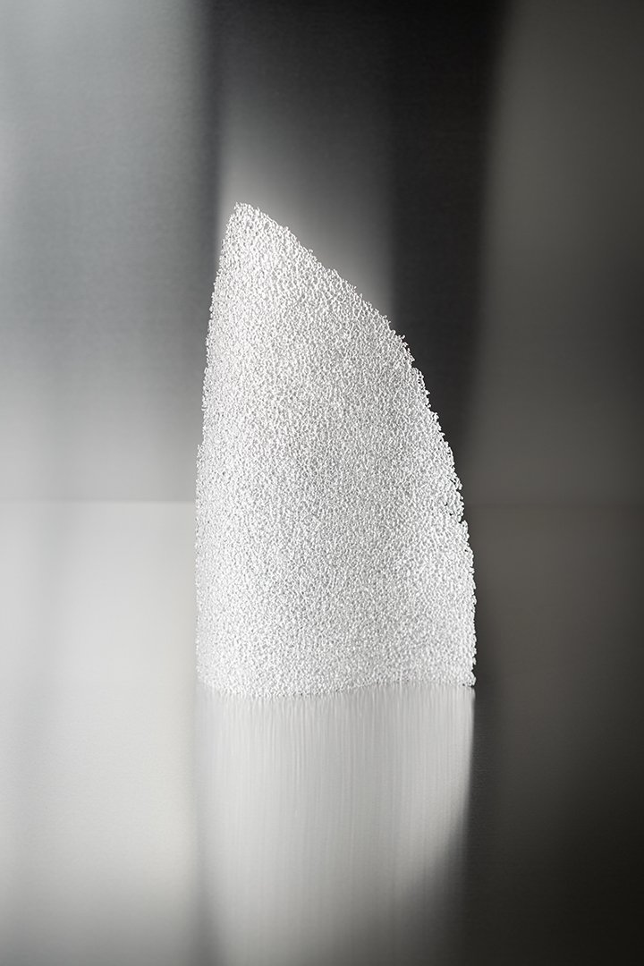 Clear glass candleholder